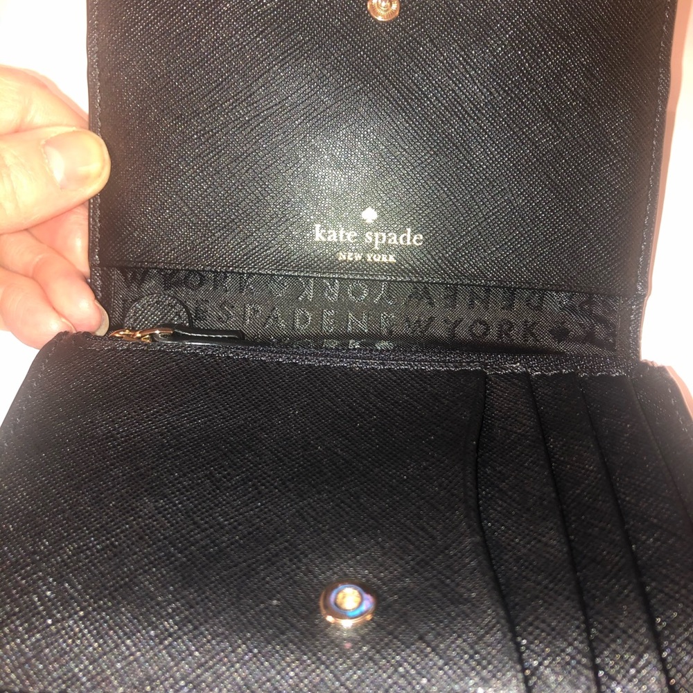 Kate Spade black Laurel Way jeweled wallet - Picture 3 of 8